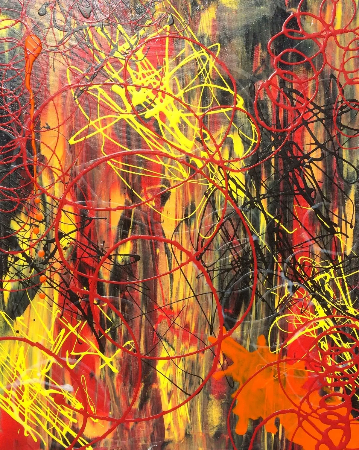 Orange wax, artwork by Gabrielle Paquette