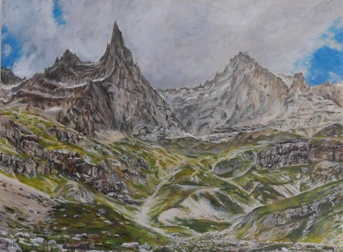 l'aiguille Dibona, artwork by jean maurice gaumel