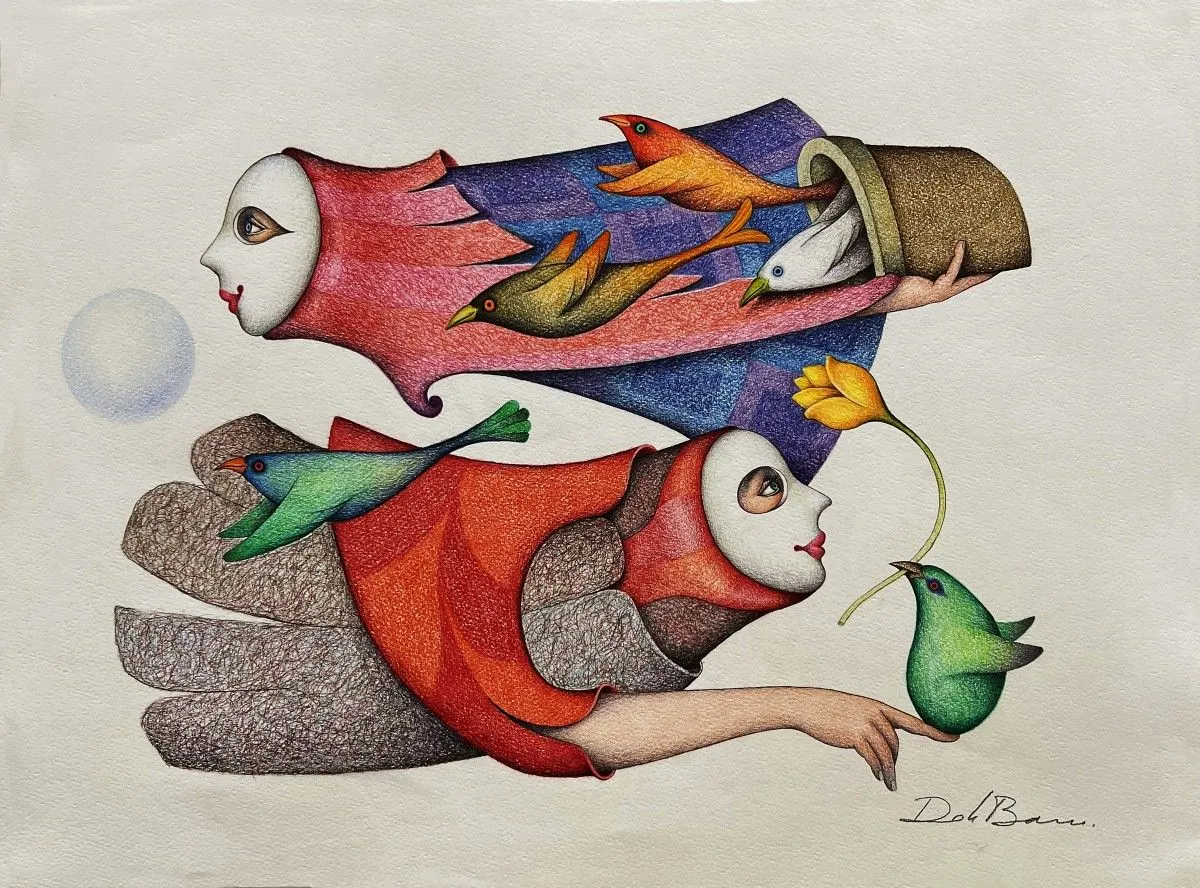 Voladores serie I, artwork by Jose Luis De la Barra Bellido