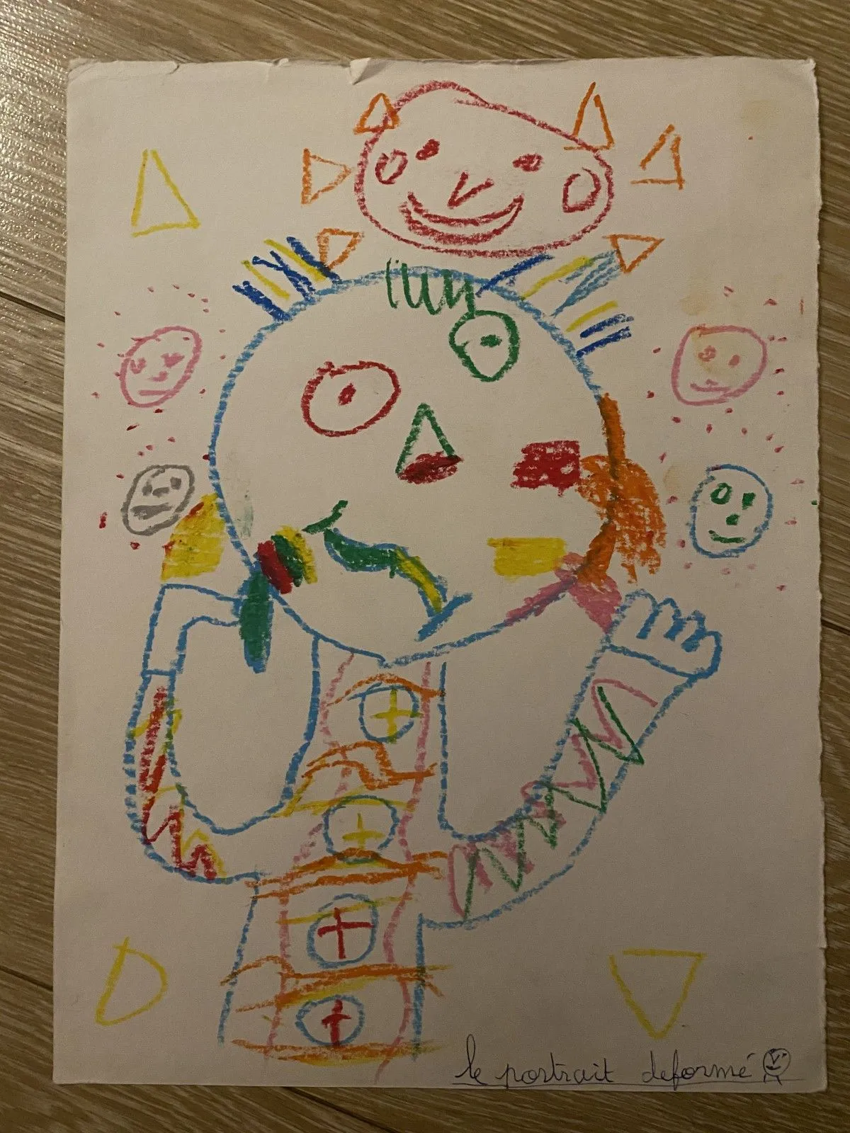 Le portrait deformé, artwork by THERAPIE TERRE HAPPY