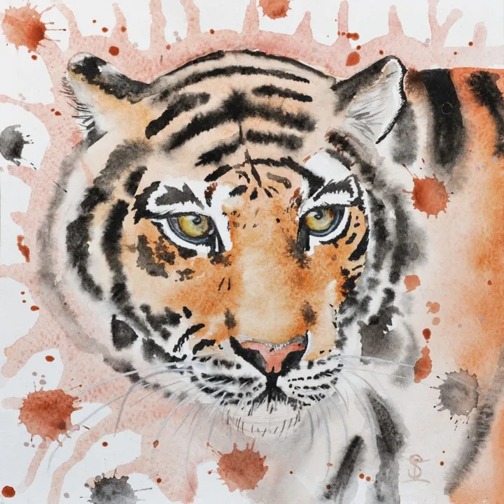 Tiger, artwork by Ira Samoilina