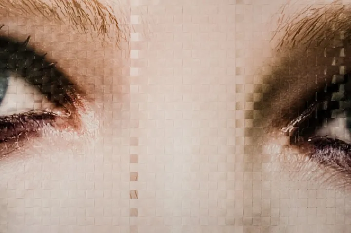 Pale blue eyes, artwork by martin rondeau