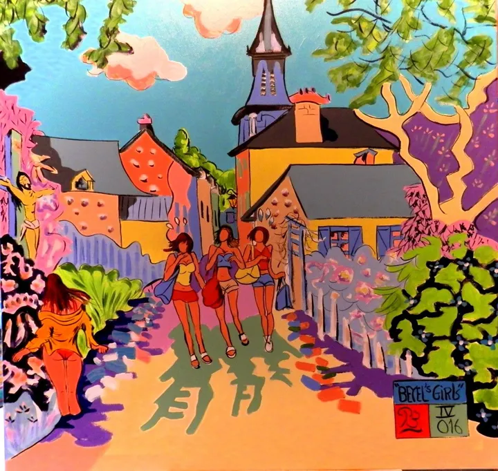 "Beyel's girls", artwork by Patrick Bergès