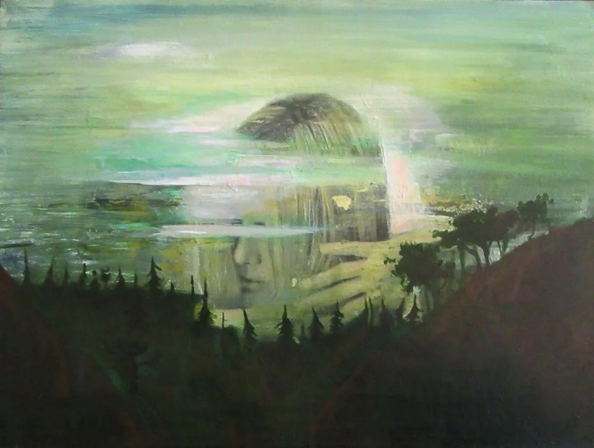 The magical forest, artwork by Linda Luttinger