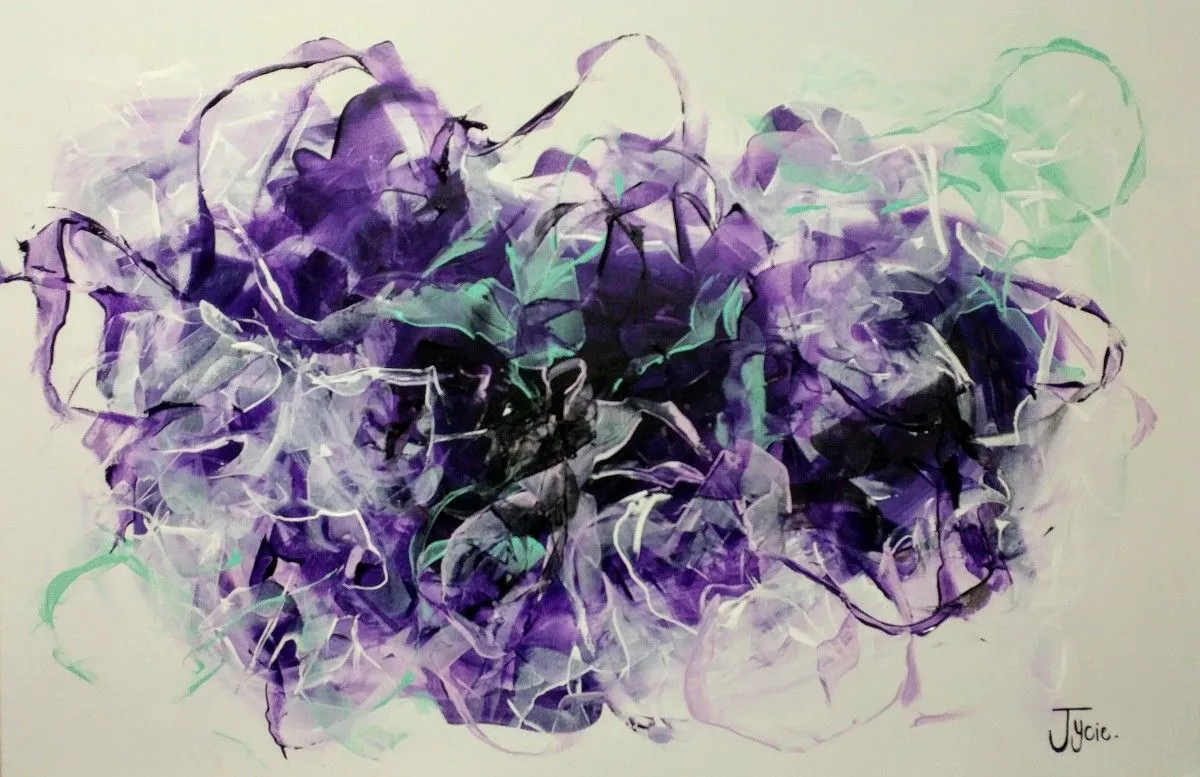 Purple haze, œuvre de Chanel Joanisse