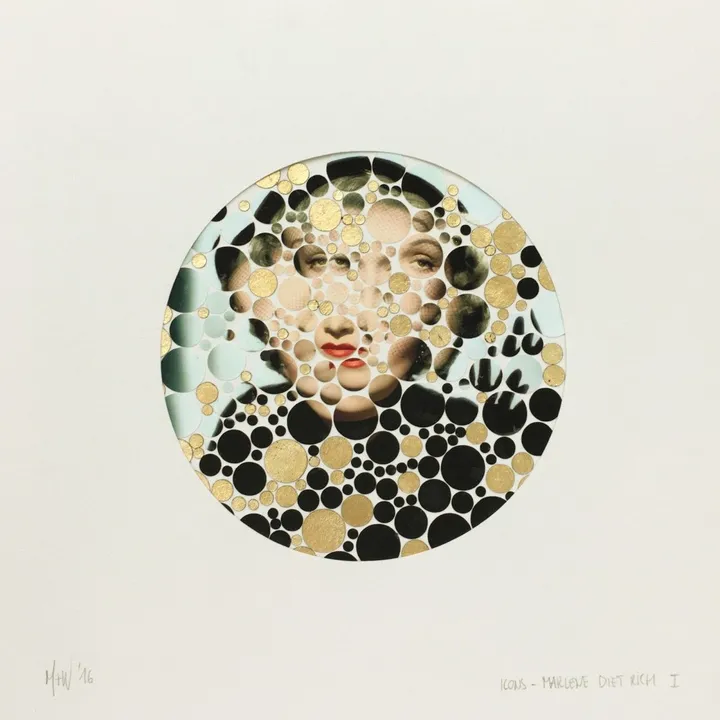 Icons: Marlene Dietrich, œuvre de Mick Wout