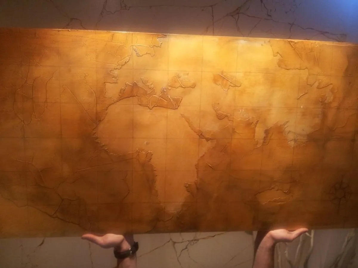 old map, artwork by Dan-Marian Nedeloiu