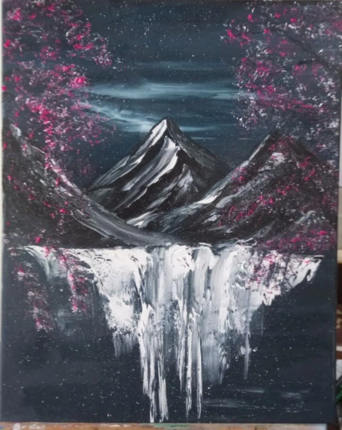 Série: Au fil de l'eau / Cascade 2, œuvre de Viviane RINCK
