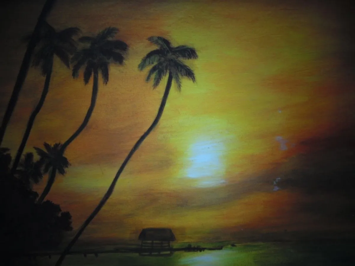 Twilight La Ceiba, artwork by Margold Reina