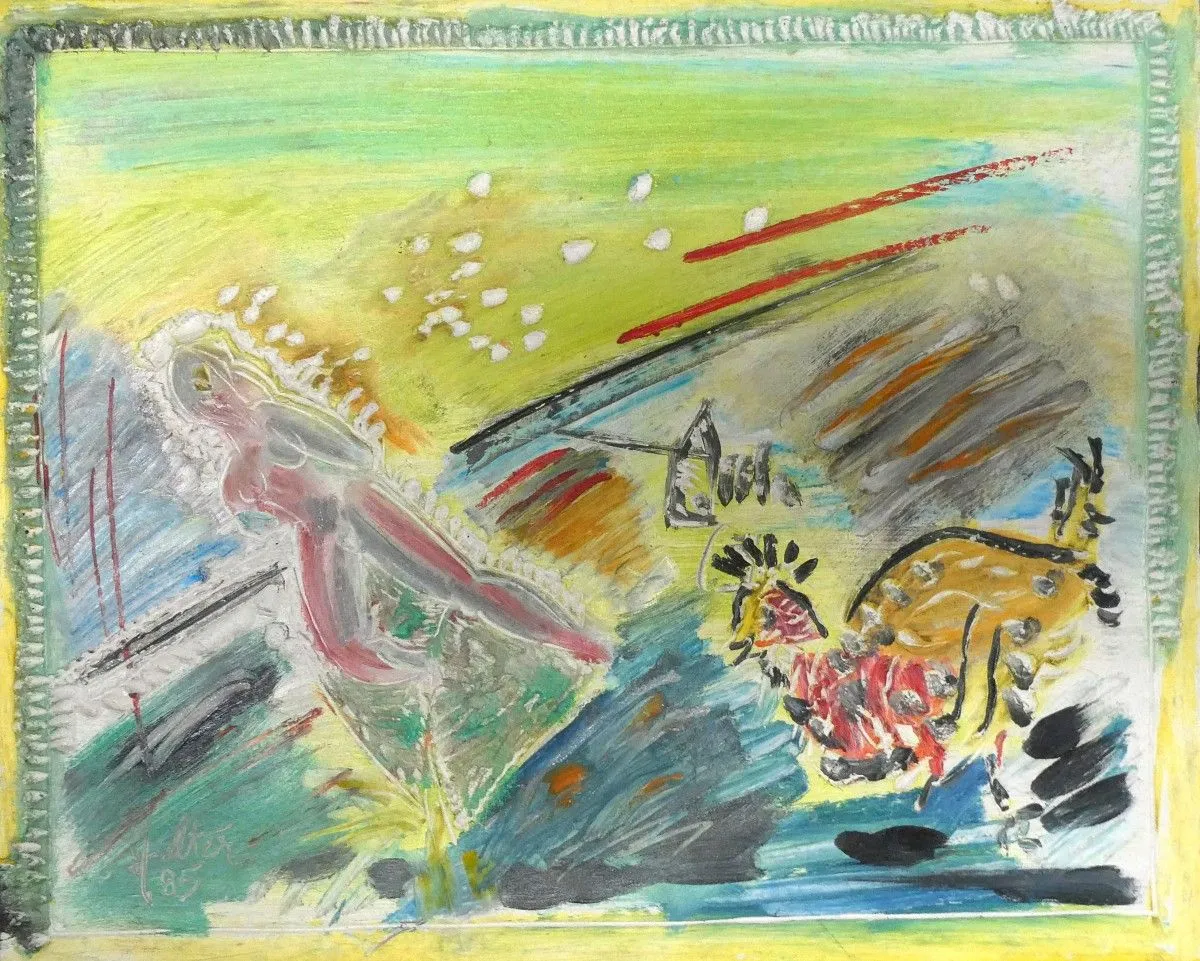 Nu coq, œuvre de Alain HALTER