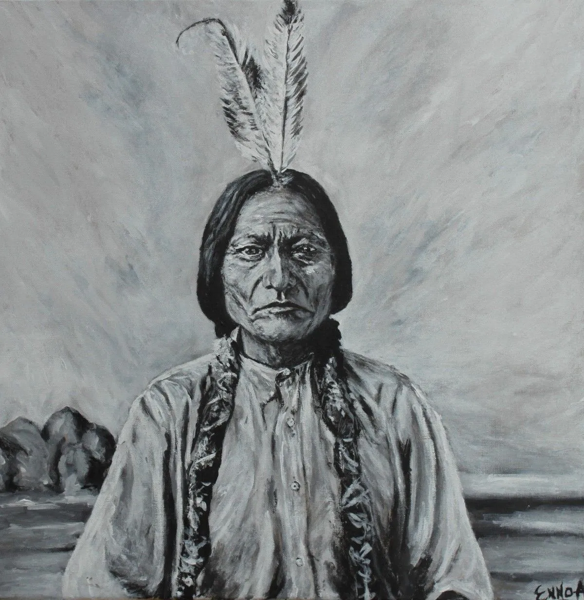Sitting Bull, artwork by ennoa sanna
