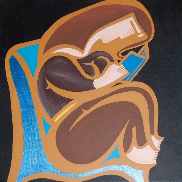 lecture, artwork by Marianne Thoyer