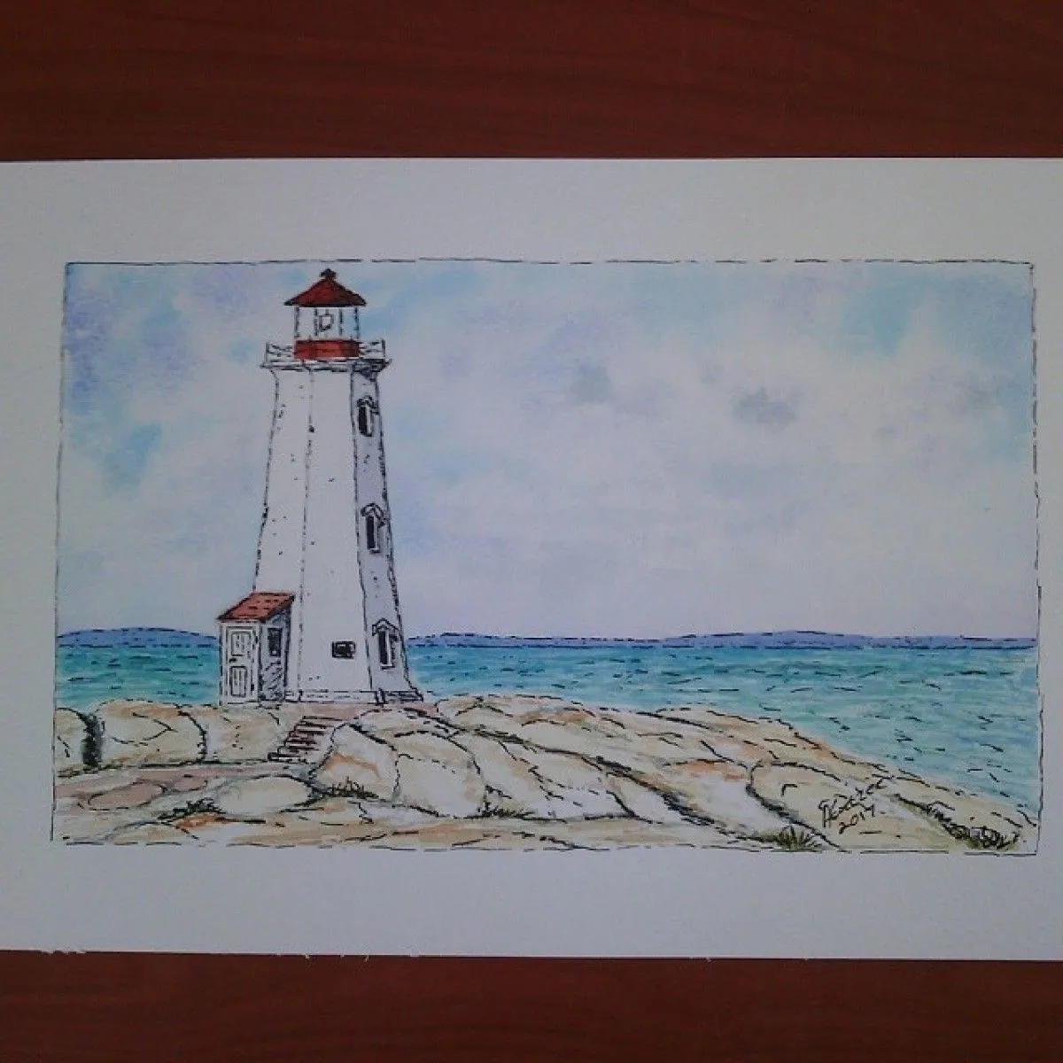 Peggy's Point, Nova Scotia, artwork by Ashley Coetzee