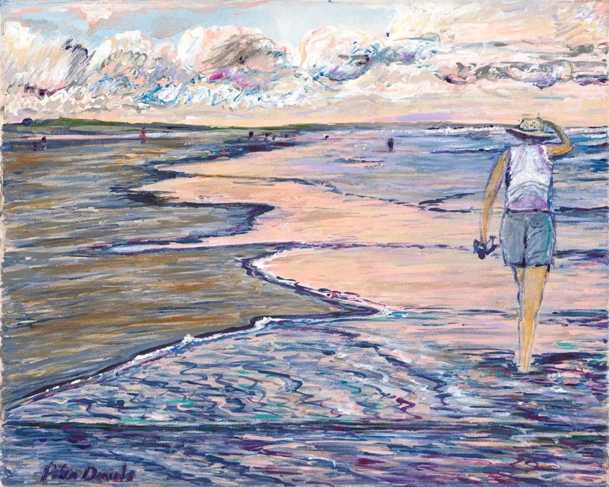Bonnie at the beach., œuvre de Peter Daniels