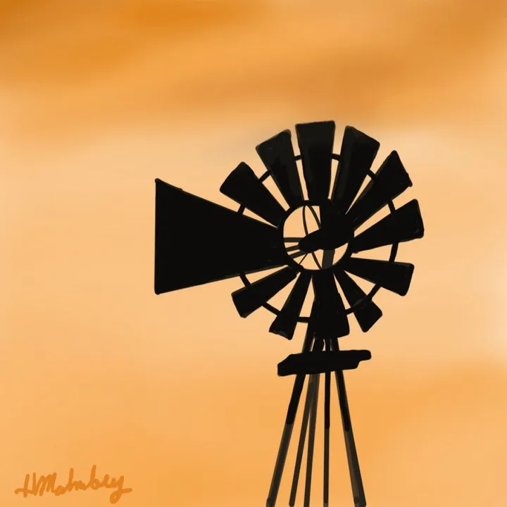 The Old Windmill, artwork by Pete Malmberg