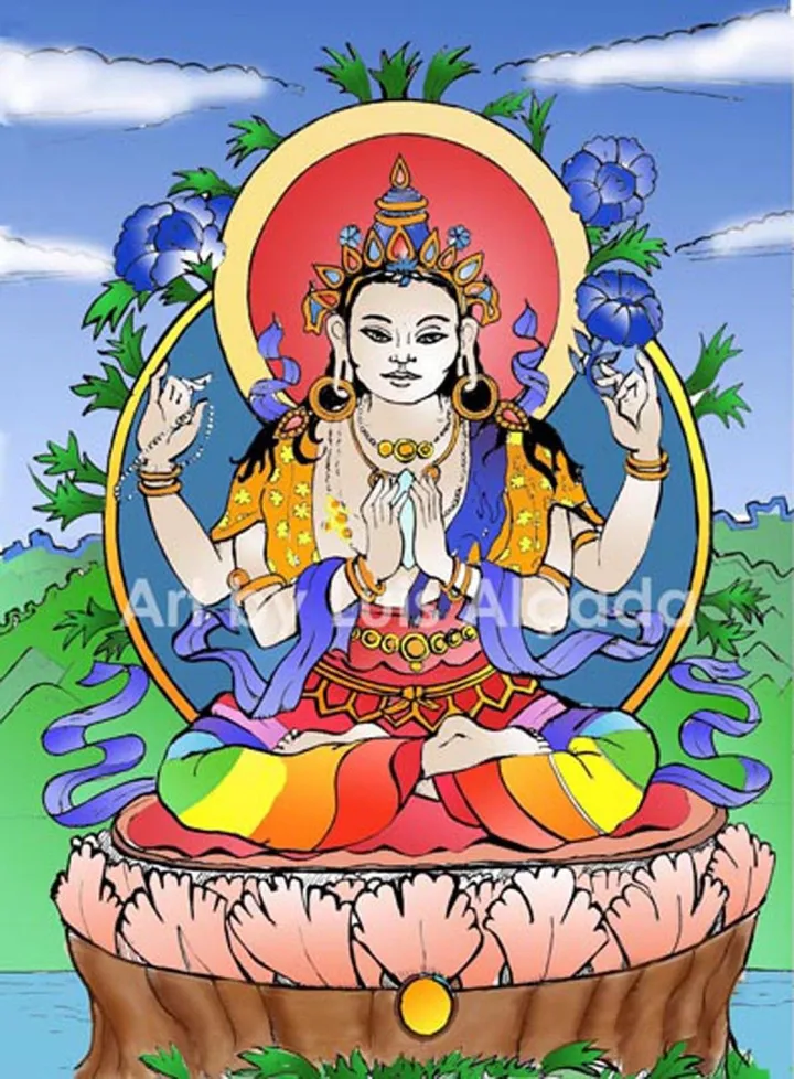 Avalokiteshvara, artwork by Luis Baptista
