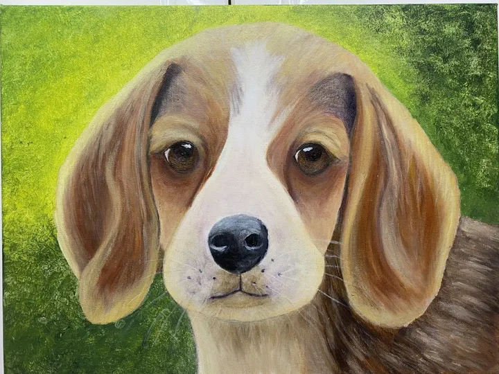 le beagle, œuvre de Anne Antoine