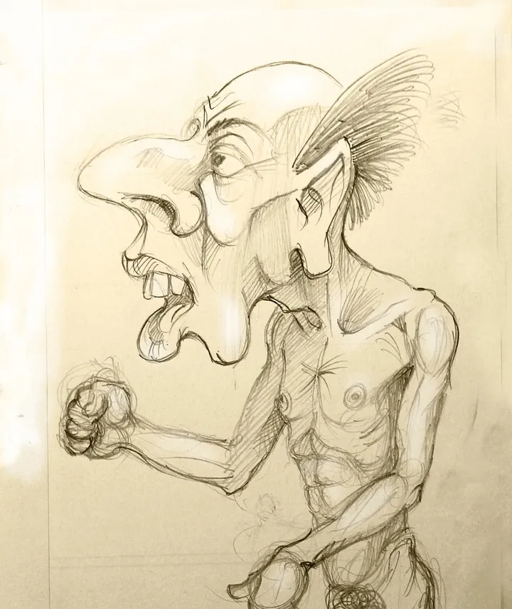 Galerie des moches n° 2 - Ugly gallery nr 2, œuvre de Jean Bessat