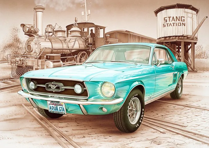 Ford Mustang, œuvre de François BRUERE