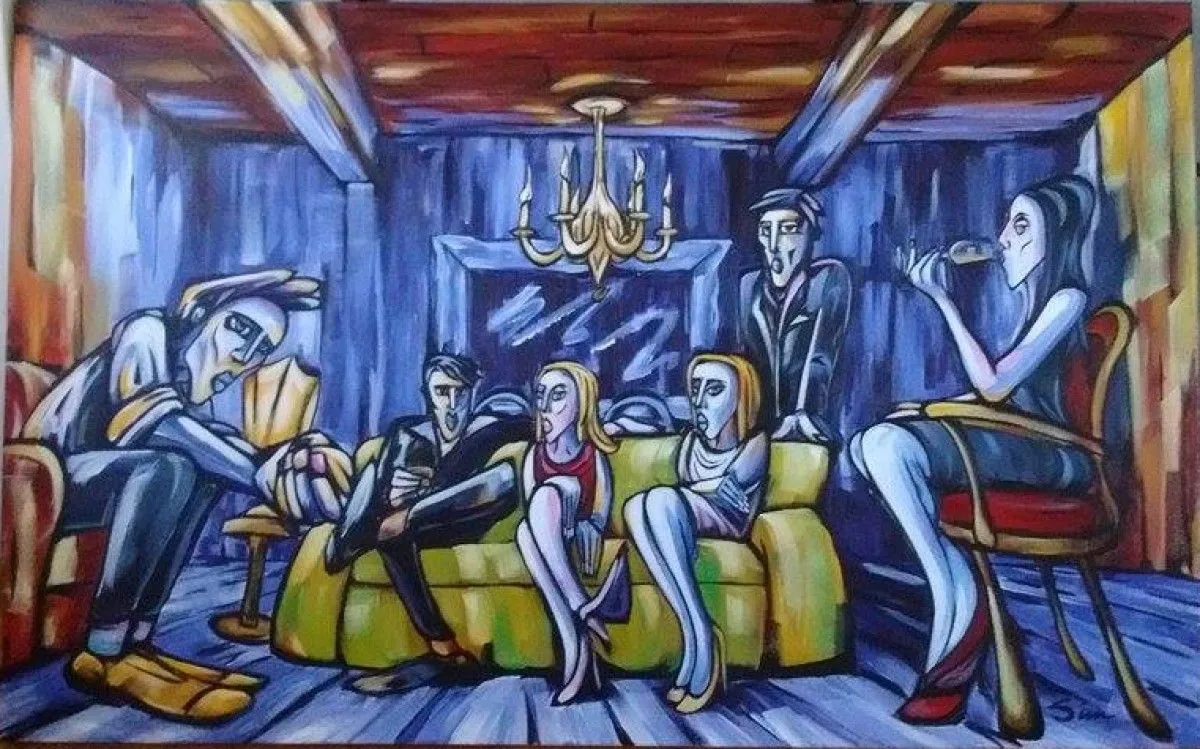 La Rencontre Familiale, œuvre de Simon Bachand