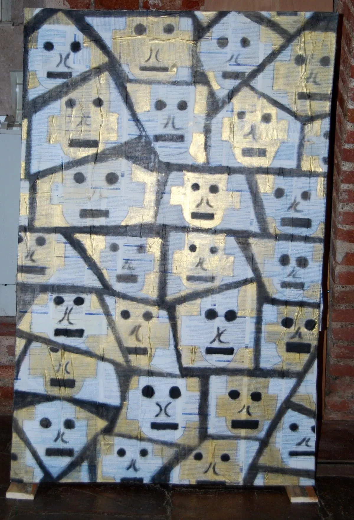 Têtes aux oreilles carrées, artwork by Philippe ( Joseph, André ) GAILLARD
