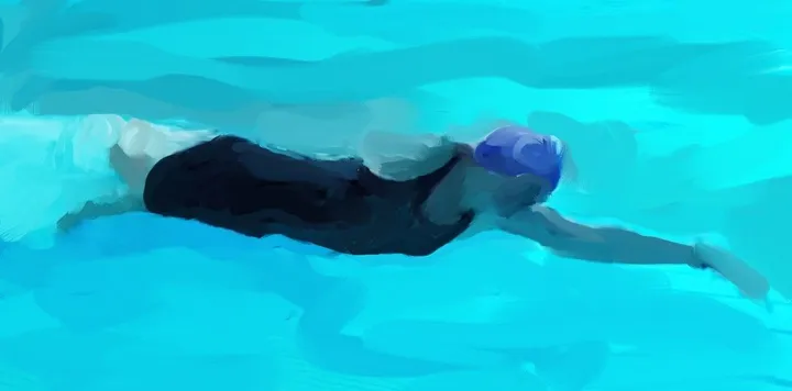 Swimmer 1, œuvre de Harry Spitz
