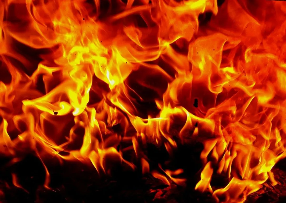 Fire, artwork by Jennifer Spasova