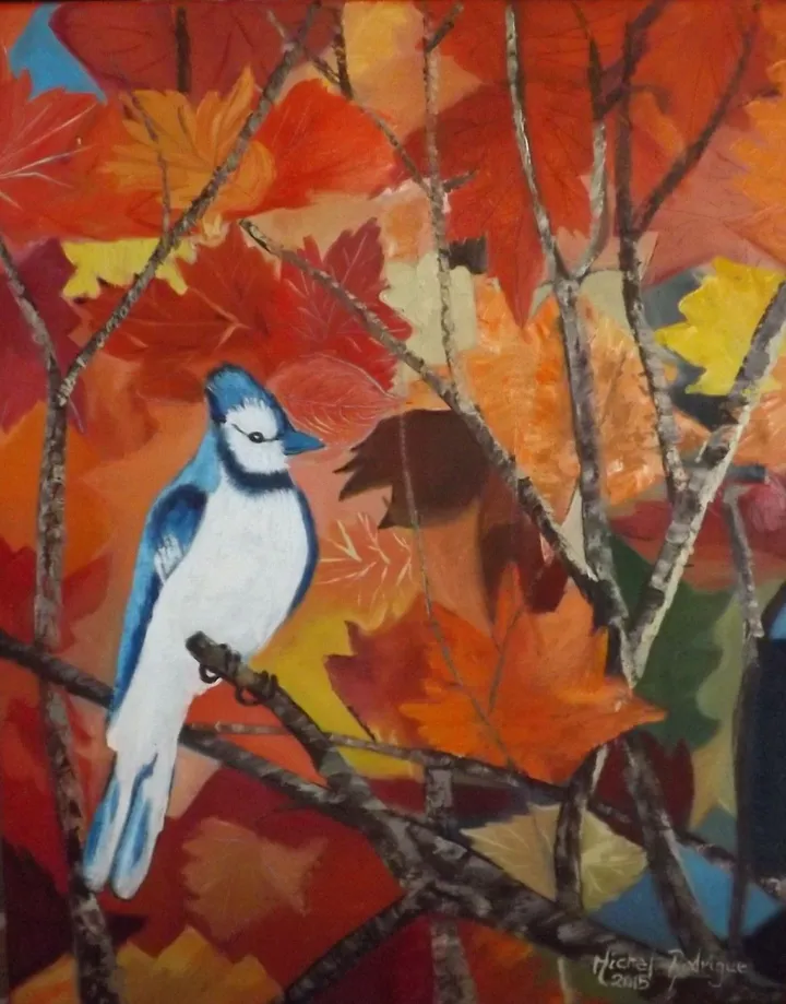 Geai bleu, artwork by MICHEL JOSEPH RODRIGUE