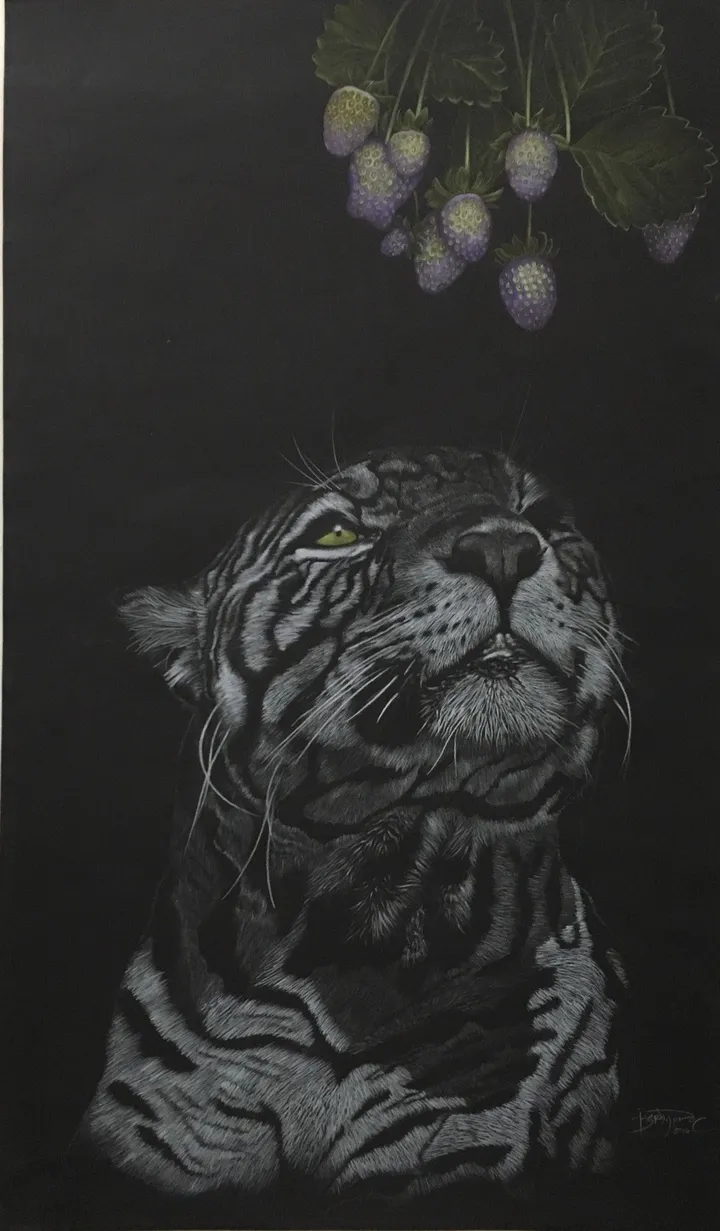 Hungry tiguar, œuvre de Bernardo Castañeda