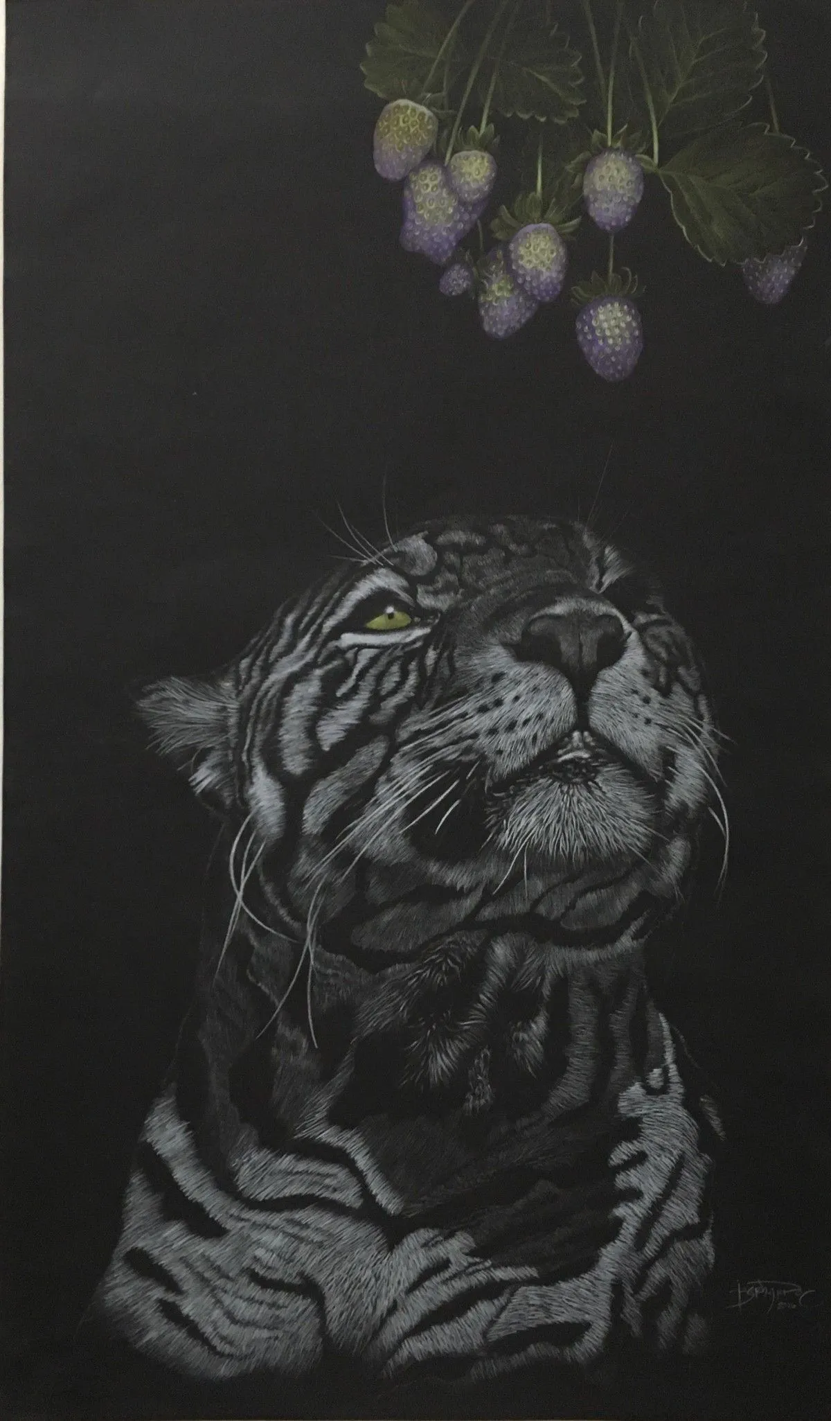 Hungry tiguar, artwork by Bernardo Castañeda