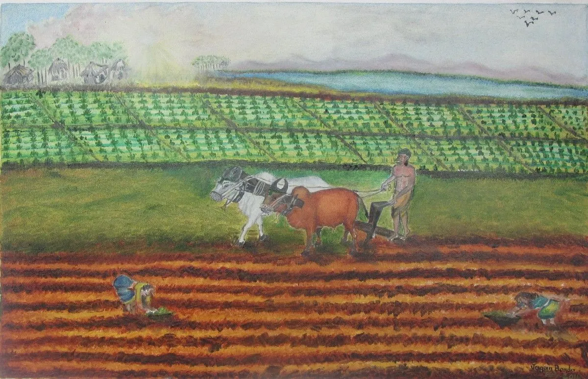 PLOWING, œuvre de Jagan Mohan