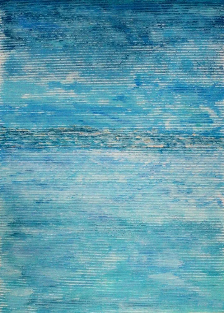 entre ciel et mer n°2, œuvre de maryline poveda