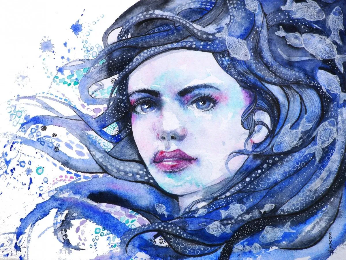 The ocean in me, artwork by Dreja Novak