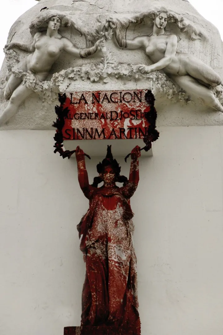 La Nación Sinn Martín, artwork by Adriana Sáenz Tapia