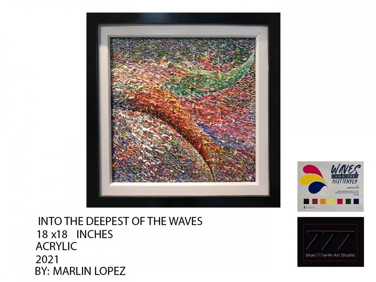 Into the deepest of the waves, artwork by Marlin Lopez