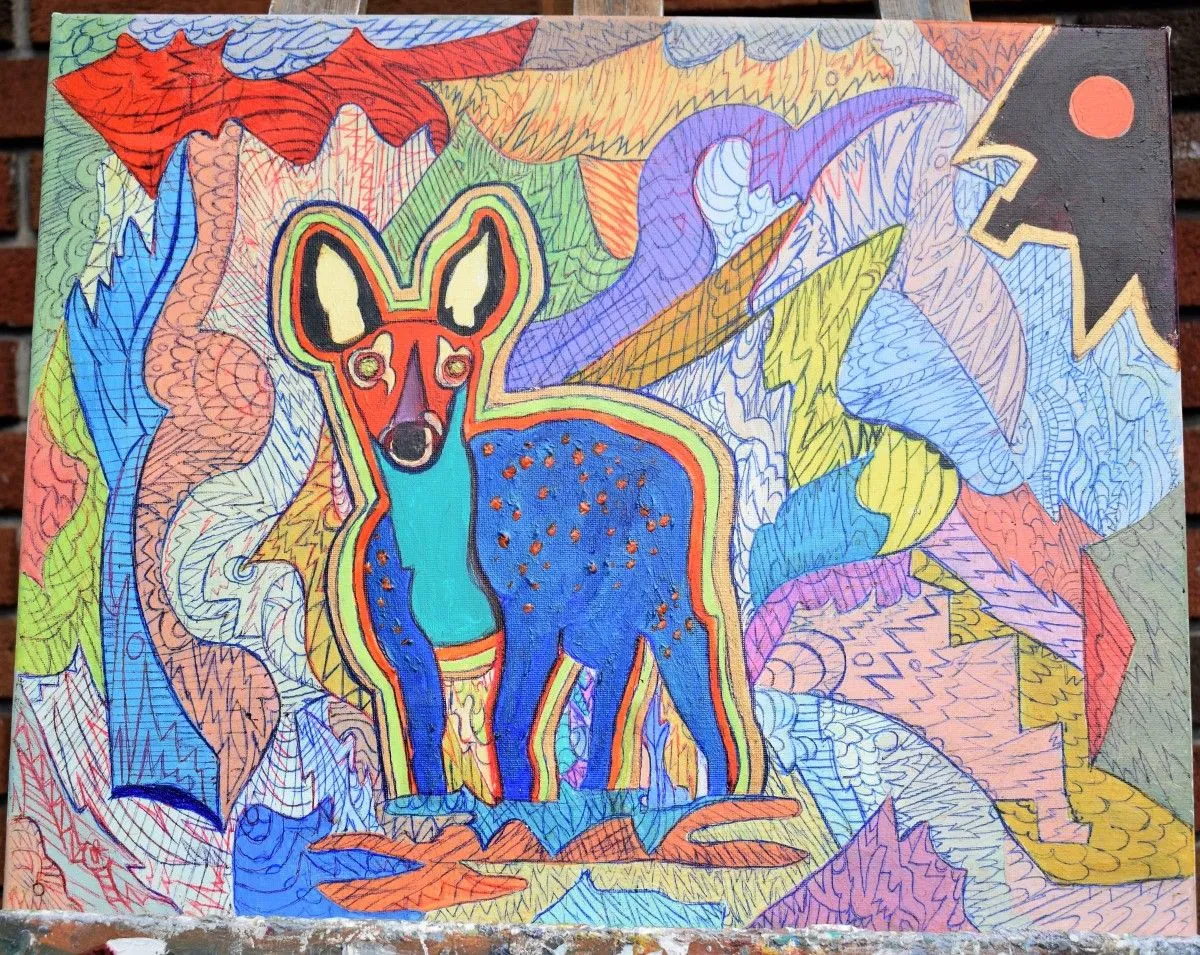 Biche, œuvre de Denis Roucau