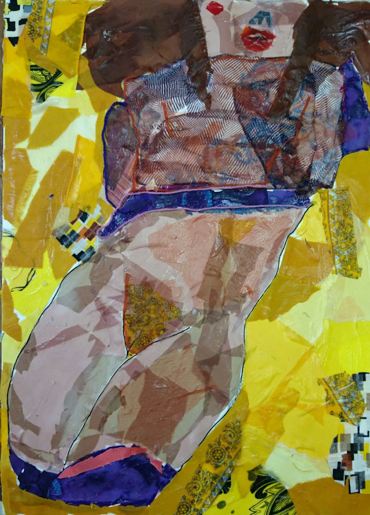 Collage nach Schiele, artwork by Kenneth Friend