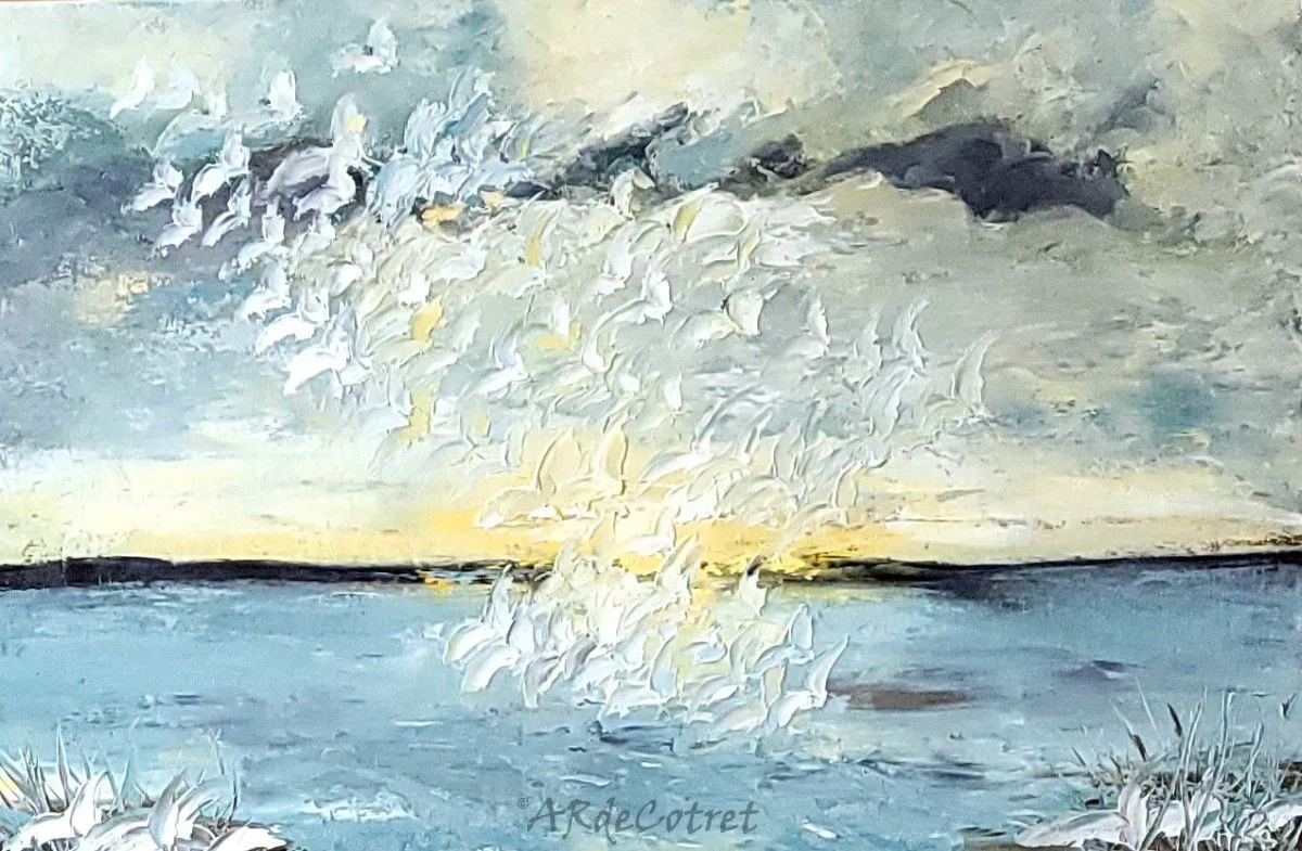 L'envolée du soir, artwork by Anne René de Cotret