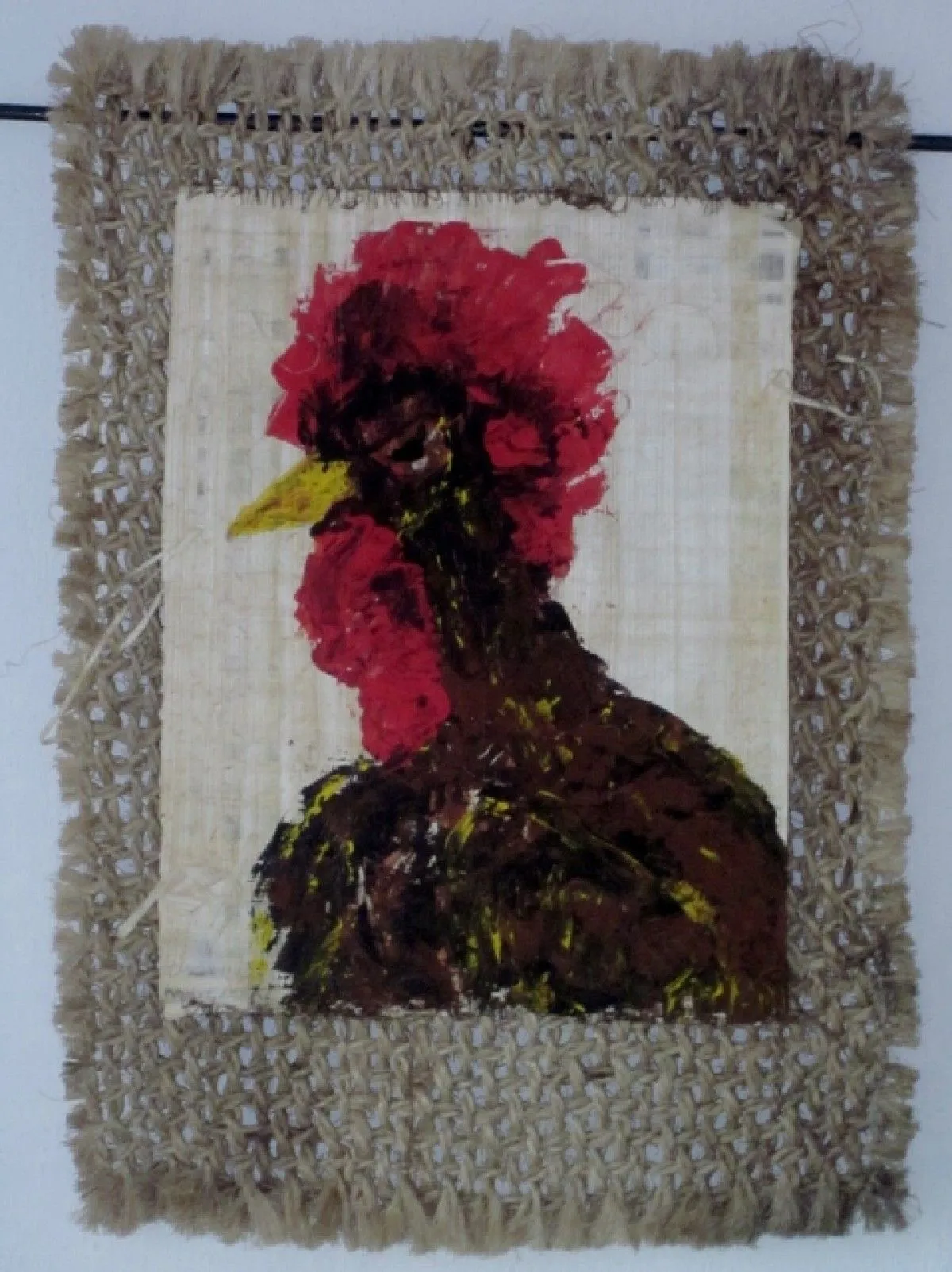 Chicken Head Kahverenki, œuvre de Fran Kusters