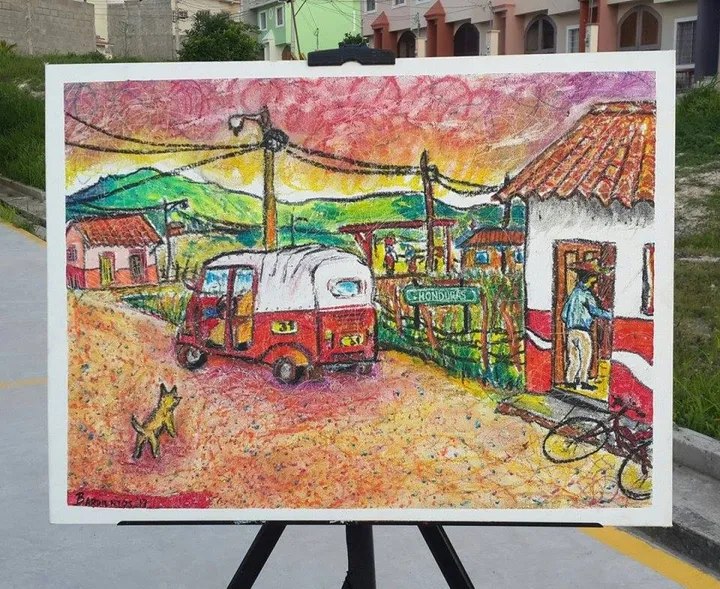 Vistas Típicas Hondureñas, œuvre de Aziel Barrientos