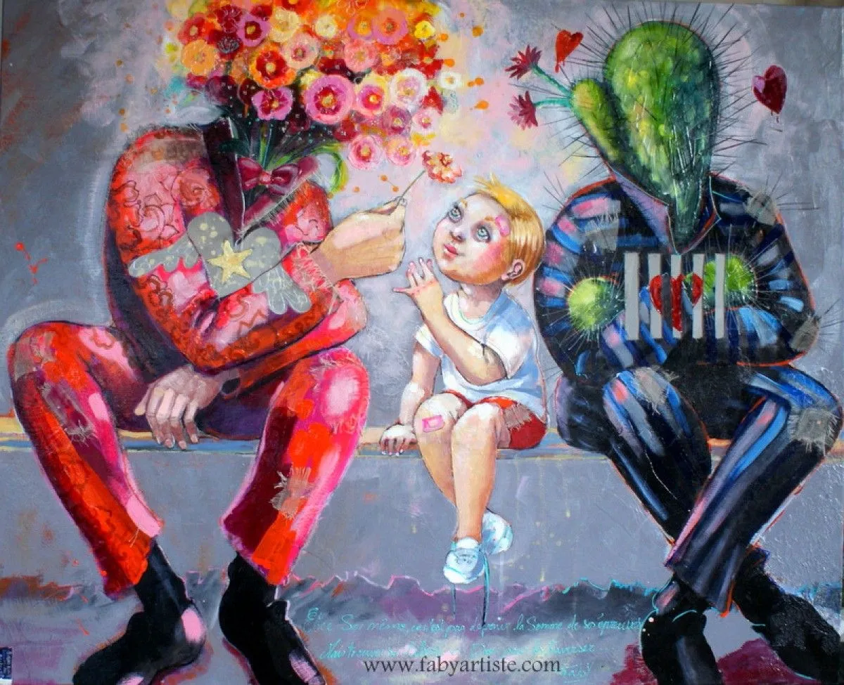 "Je suis ... ", artwork by Faby artiste