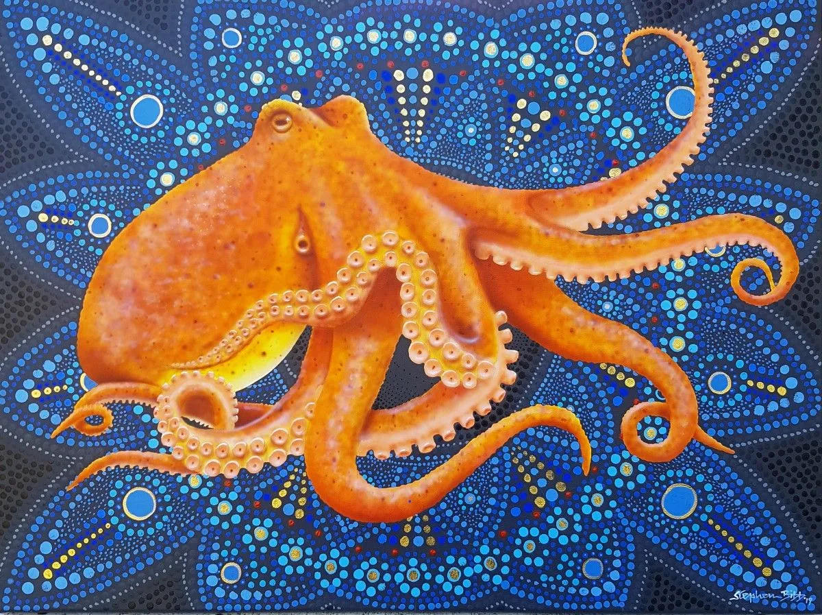 Octopus Mandala, œuvre de Stephen Bibb