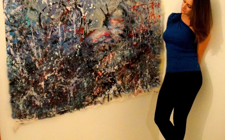 butterfly into the dark woods, œuvre de Aphrodite Kyriazi