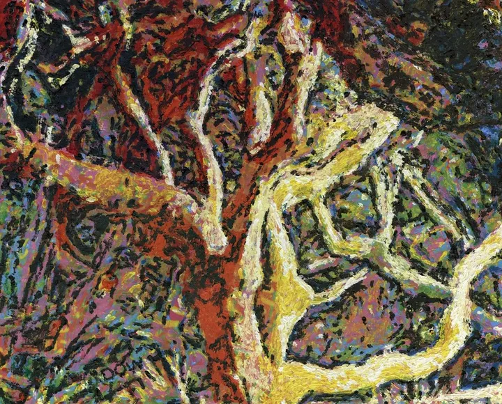 Cumberland tree, artwork by Dow Thompson