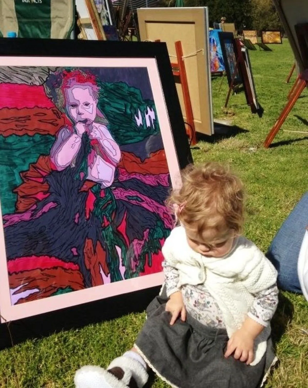 Granddaughter, artwork by Cathy Cowan