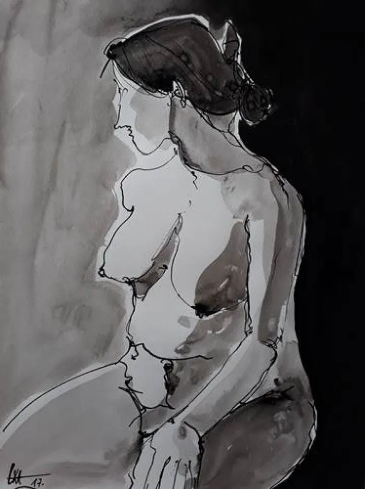 NUDE ATTITUDE - XVII, artwork by Pixtabxl Station