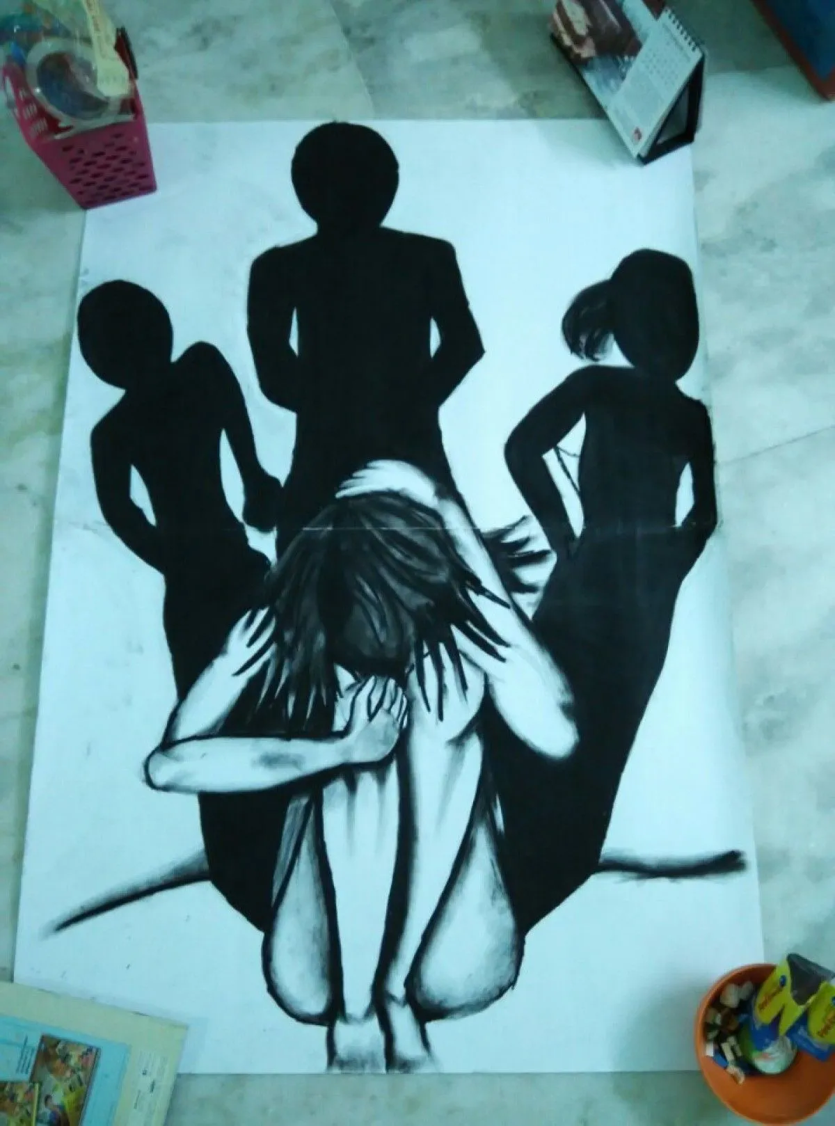 against odds, artwork by Adarsh Dange