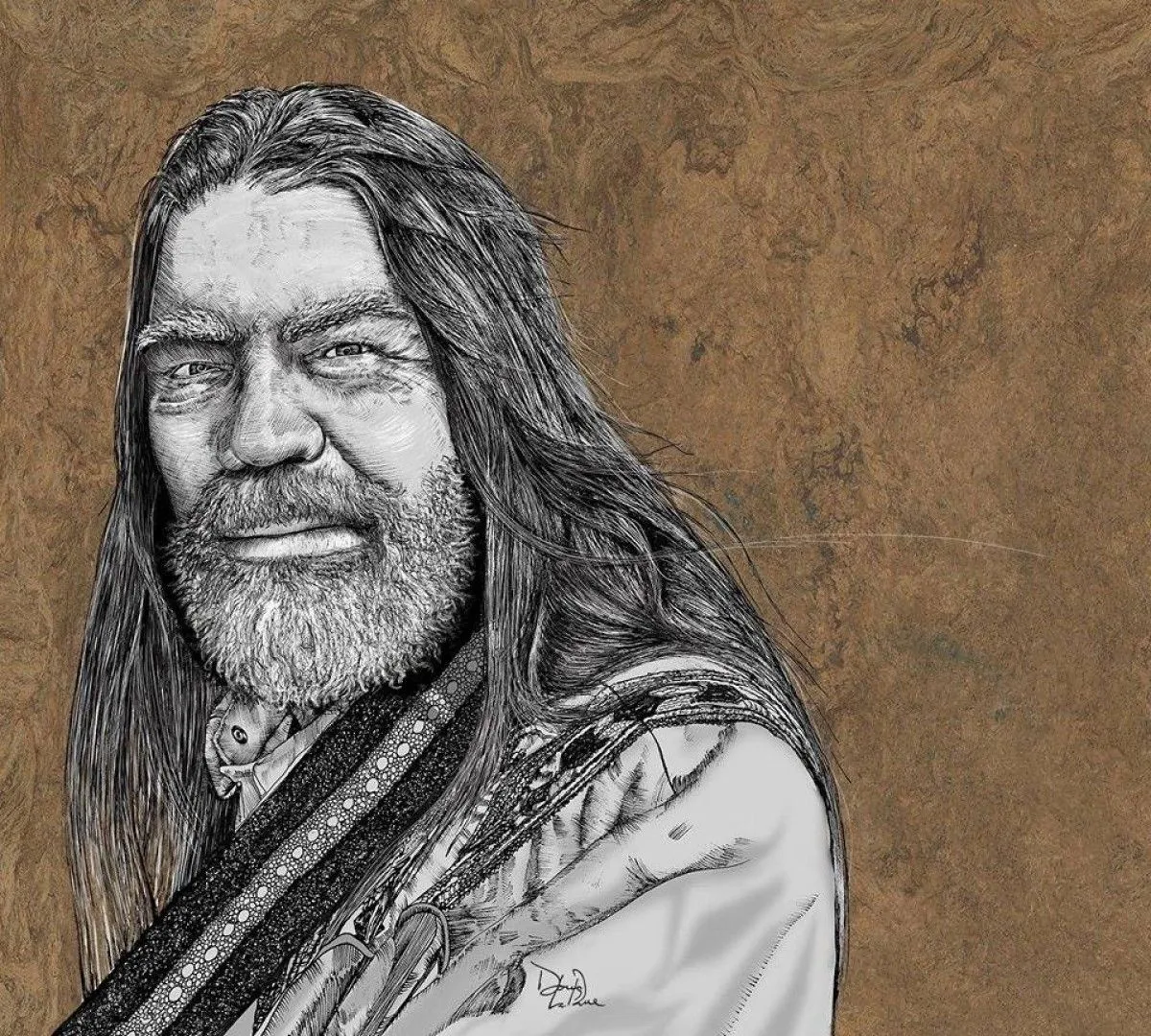 Bill Kaman Portrait, œuvre de Doug LaRue