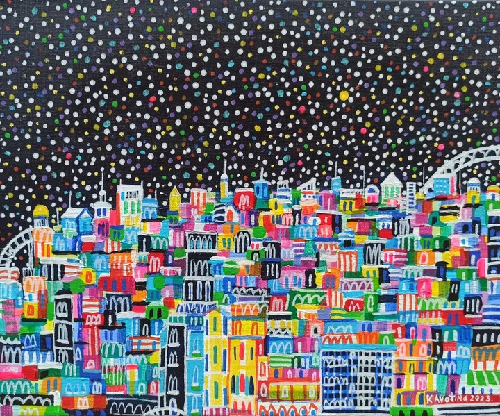 Twinkling In The Night Sky, artwork by Katrina Avotina