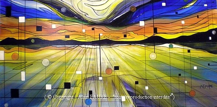 ONDES REFLECHIES, œuvre de Alain FAURE